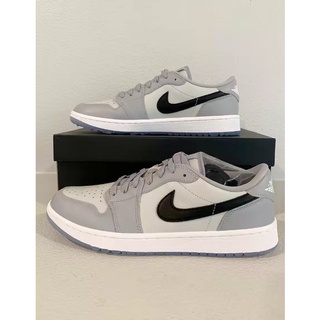 Nike Air Jordan 1 Low Golf Wolf Grey Retro Low Top Sneakers