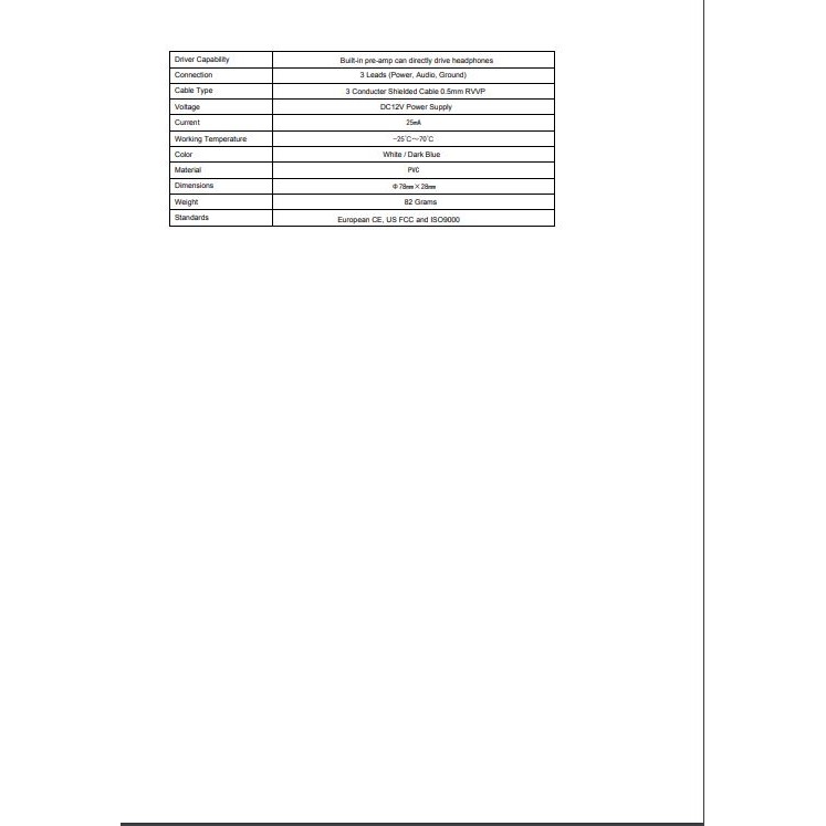 hikvision-ไมโครโฟนสำหรับกล้องวงจรปิด-รุ่น-ds-2fp2020