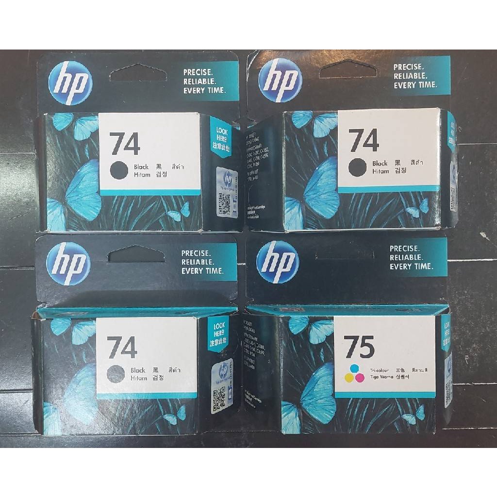 hp-74-ดำ-cb335wa-hp-75-รวมสี-cb337wa-deskjet-d4260-d4360-c4280-c4345-c4380-c4480-c4580-c4599-c5280