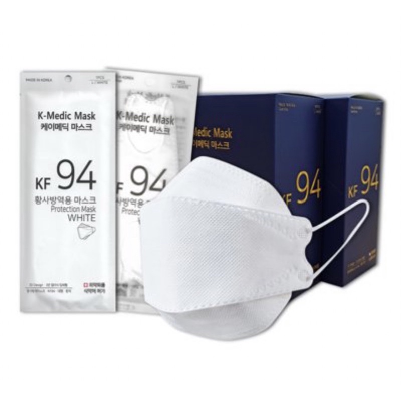 (พร้อมส่ง) แมส KMEDIC MASK KF94 (MADE IN KOREA) Shopee Thailand