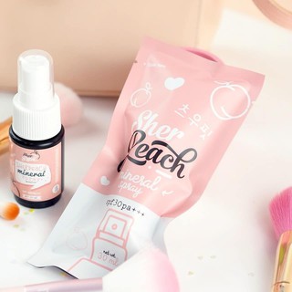 ของแท้ จากบริษัท เชอพีชสเปรย์น้ำแร่ กันแดด sherpeach mineral spray SPF 30PA+++ โปรฯ เด็ด