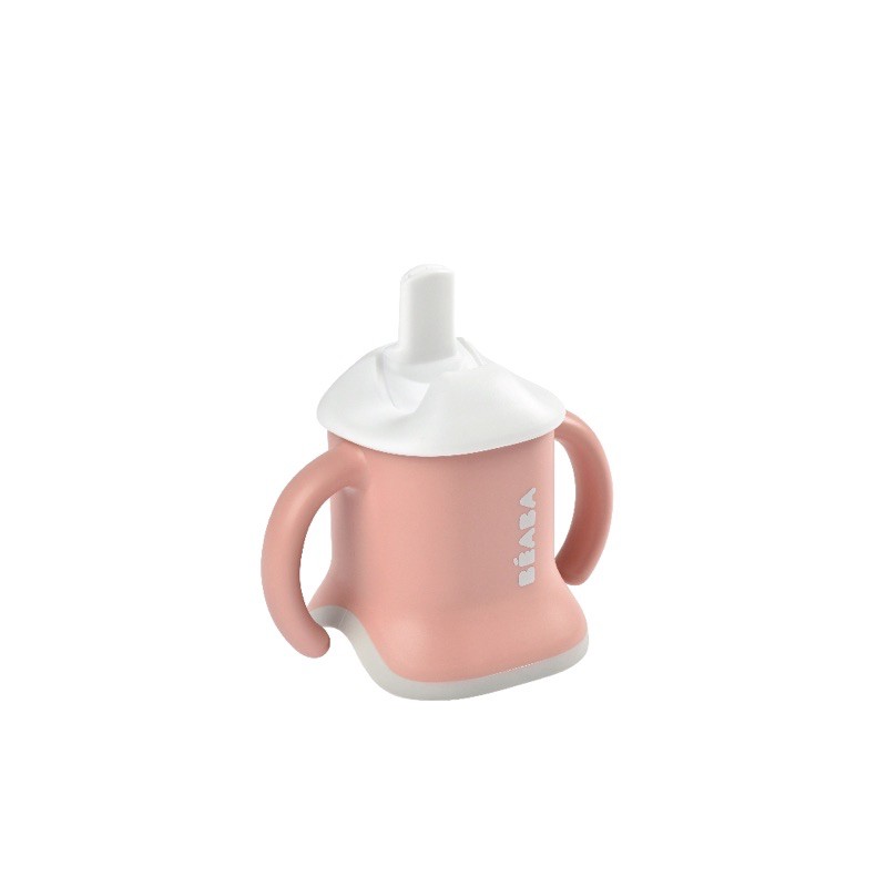 beaba-ถ้วยน้ำหัดดื่ม-3-in-1-evolutive-training-cup-vintage-pink