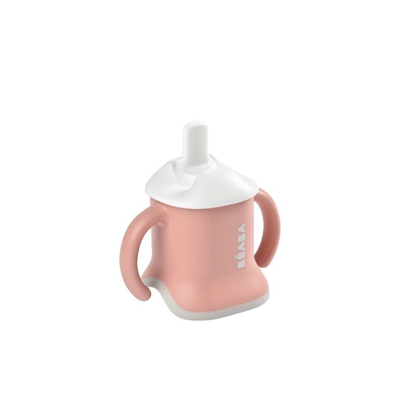 beaba-ถ้วยน้ำหัดดื่ม-3-in-1-evolutive-training-cup-vintage-pink