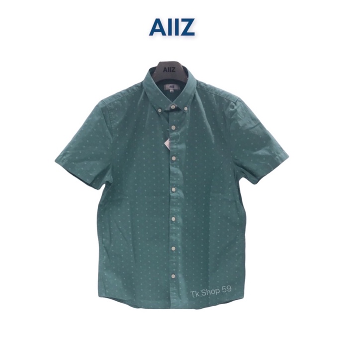 เสื้อเชิ้ตแขนสั้น-ลายพิมพ์กราฟิก-aiiz-แบรนด์แท้