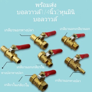 ภาพหน้าปกสินค้าบอลวาวล์ลมทองเหลือง วาวล์ปั้มลม วาวล์ลมทองเหลือง 1/4 (2 หุน)งานเบา วาวล์ลม บอลวาว์ลทองเหลือง วาล์วปั้มลม ที่เกี่ยวข้อง