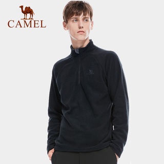 Camel เสื้อแจ็กเก็ต ผ้าฟลีซ สองด้าน สําหรับผู้ชาย