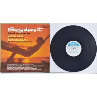 1 แผ่นเสียง 12นิ้ว F38 EASY DOES ITแผ่น VG+ ริ้วรอยบาง เสียงรบกวนมีน้อยนิด ไม่มีรอยลึก ปกVG++มีตำหนิขอบนิดหน่อย
