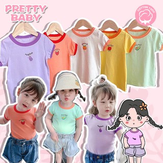 สินค้า PRETTY BABY🧸พร้อมส่ง1-8ปี🧸เสื้อยืดเด็ก เสื้อยืดสำหรับเด็กผู้หญิง เสื้อยืดเด็กโตเนื้อผ้านิ่ม 071