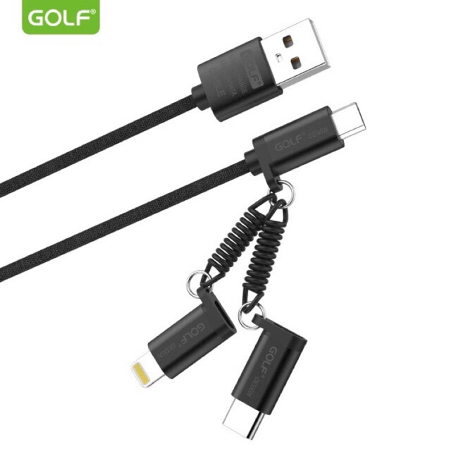 golf-สายชาร์จusb-gc-51-2-4a-soft-3in-1-cable-สำหรับมือถือทุกรุ่น-ios-micro-type-c