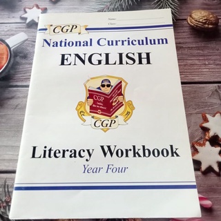 แบบฝึกหัด CGP Nation Curriculum ENGLISH Literacy Workbook Year Four มือสอง