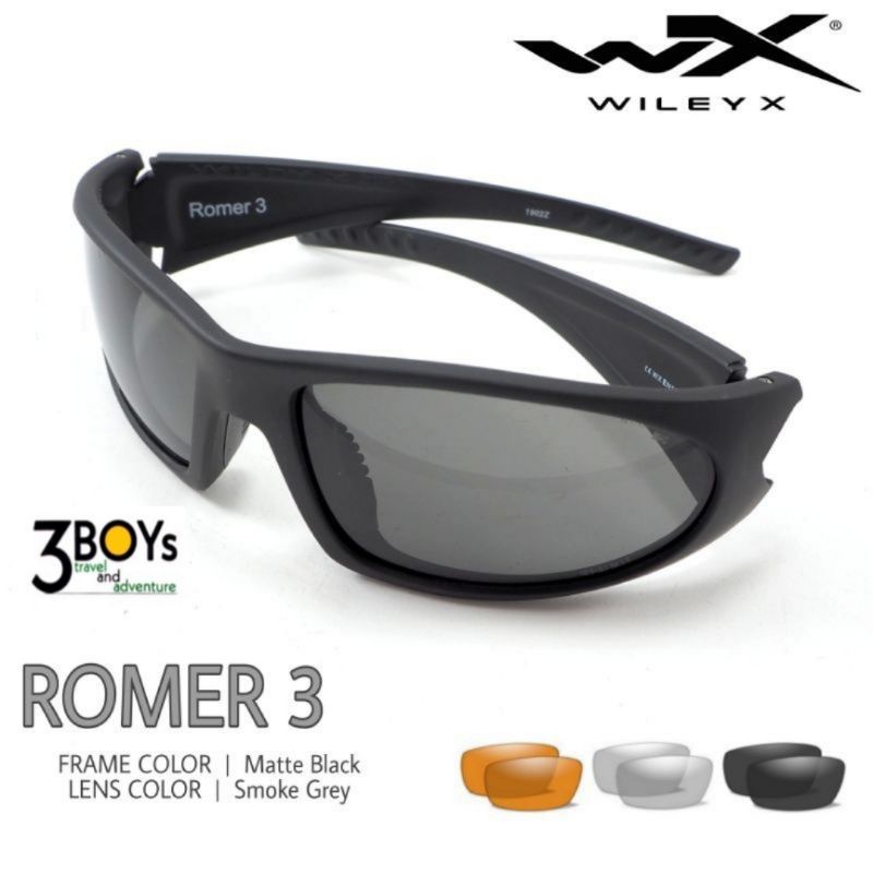 แว่นตา-wileyx-ของแท้-รุ่น-romer-3-version-2-5-ล่าสุ-2022-ชุด3เลนส์-ดำ-ส้ม-ใส-กรอบสีดำ-กันสะเก็ด-กันแรงกระแทกสูง-ผลิต-usa