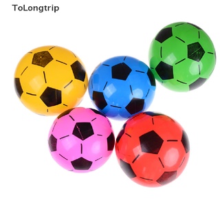 Tolongtrip) ลูกบอลฟุตบอล PVC แบบเป่าลม ของเล่นชายหาด สําหรับเด็ก 1 ชิ้น