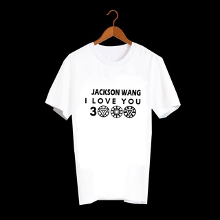 สั่งทำ เสื้อยืด Fanmade เสื้อแฟนเมด เสื้อยืดคำพูด เสื้อแฟนคลับ I Love You 3000 FCB132- jackson wang แจ็คสัน หวัง