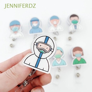 สินค้า Jenniferdz คลิปหนีบป้ายชื่อ บัตรประจําตัว บัตรโรงพยาบาล แบบยืดหดได้ สร้างสรรค์
