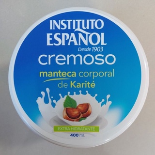 instituto espanol creamoso manteca corporal de karite 400 ml.