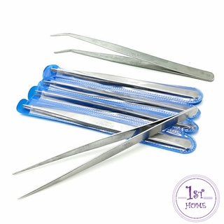 สินค้า คีมหนีบอเนกประสงค์ มี 2 แบบ คีบหนีบสแตนเลส ปากคีบงอ ปากคีบแหลม  Stainless steel tweezers