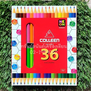 ภาพหน้าปกสินค้าสีไม้ Colleen 2 หัว 18 แท่ง 36 สี กล่องกระดาษ ที่เกี่ยวข้อง
