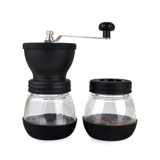 ชุดเครื่องบดเมล็ดกาแฟแบบมือหมุน guokavo สำหรับใช้ในครัวเรือน ขนาดเล็ก สามารถล้างได้
