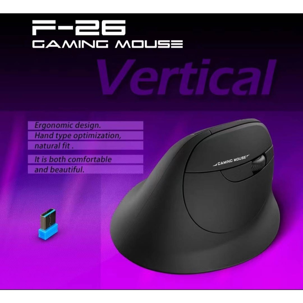 เมาส์แนวตั้ง-2-4ghz-wireless-usb-ตัวรับสัญญาณ-gamer-2000dpi-สำหรับ-pc-คอมพิวเตอร์แล็ปท็อป-felotes-f-26