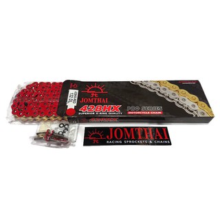 โซ่แดงหมุดทอง JOMTHAI 428HX-GB 132 DL สินค้ามีรับประกันของแท้ 100 เปอร์เซนต์