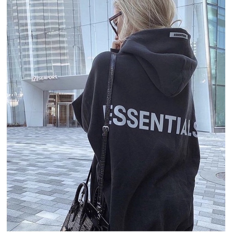 เสื้อกันหนาว ฮู้ด essentials reflex เสื้อหนาว ฮิปฮอป ฟ้อนหลังมีรีเฟล็ก ...