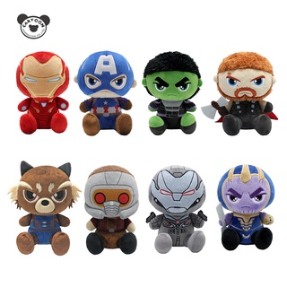 ตุ๊กตาแก๊งฮีโร่ Avengers ไอรอนแมน กัปตันอเมริกา ฮัค ธอร์ ธานอส สตาร์ลอร์ด วอร์แมชชีน ขนาด 7 นิ้ว ( สินค้าลิขสิทธิ์แท้ )