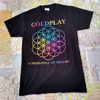 T-shirt  เสื้อยืด พิมพ์ลาย Coldplay Head Full Of Dreams เหมาะกับของขวัญ สําหรับผู้ชายS-5XL