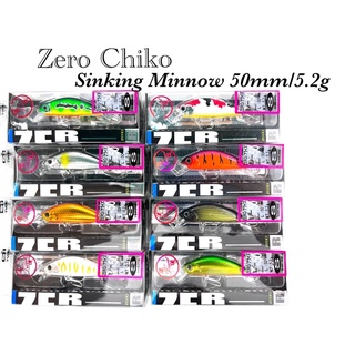 Ripple-ash ZERO ARIES CHIKO Sinking MINNOW 50S เหยื่อล่อจม 50 มม. 5.2 กรัม