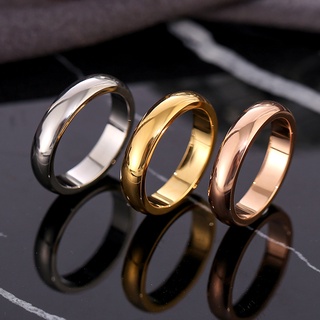 ภาพหน้าปกสินค้าขายดี แหวนเหล็กไทเทเนียม สีทอง เรียบง่าย สไตล์ยุโรป อเมริกัน ไม่ซ้ําใคร ที่เกี่ยวข้อง