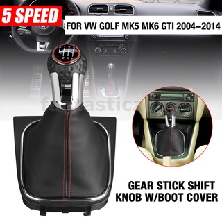 หัวเกียร์ 6 ความเร็ว พร้อมบูท อุปกรณ์เสริม สําหรับรถยนต์ VW Golf MK5 MK6 GTI 2004-2014