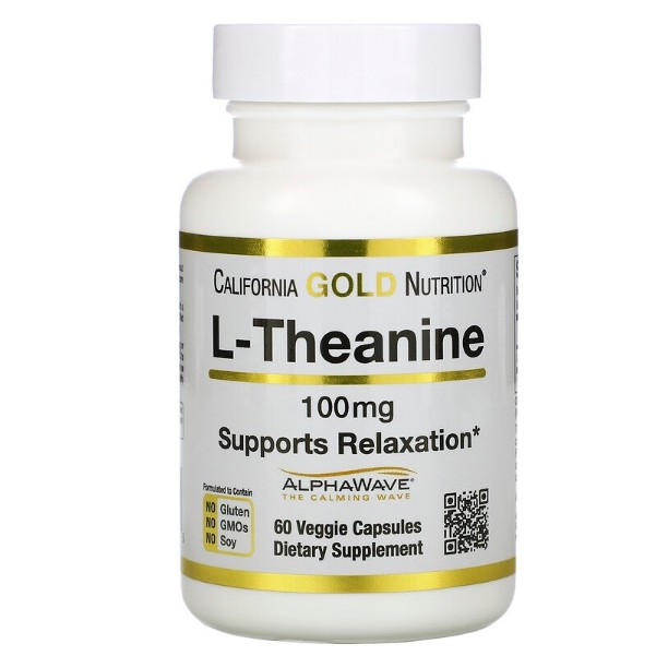 ภาพสินค้าL-Theanine แอล-ธีอะนีน AlphaWave, Supports Relaxation, Calm Focus, 100 mg, จากร้าน shopnista บน Shopee ภาพที่ 1