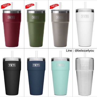 #พรีเมกา RAMBLER 26 OZ STACKABLE CUP WITH STRAW LID แก้วเยติแท้ 100%