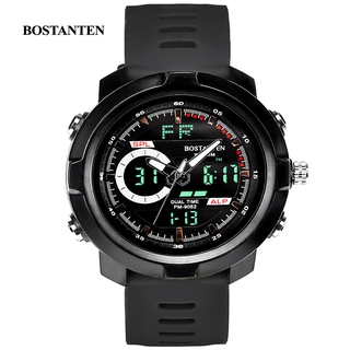 【Bostanten Official】นาฬิกาข้อมือดิจิตอลกันน้ำสำหรับผู้ชาย