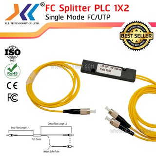 FC Splitter PCL 1x2 Single Mode