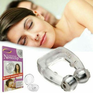 อุปกรณ์แม่เหล็ก Noseclip แก้นอนกรน ป้องกันการกรน หยุดนอนกรน แก้อาการนอนกรน Silicone Magnetic Anti Snore Stop Snoring Nos