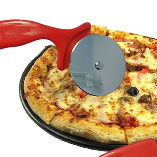 Stainless Steel Roller Type Pizza Cutter Bread Pies Wheels Rotary Cake Cut Cooking Tool