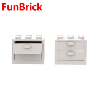 [Funbrick] 20PCS Cupboard＆2drawer Minifigure Accessories Series MOC Small Particle Compatible with ตัวต่อที่มีชื่อเสียง