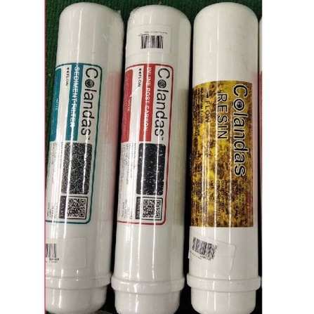 ไส้กรองน้ำ-12นิ้วcolandas-inline-แคปซูล-จัดชุด3ไส้รอง-post-carbon-resin-sediment-โพสคารืบอน-เรซิ่น-ซิดิเม้น-ไส้กรอง