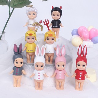 Cute Angel Demon ตุ๊กตายูนิคอร์นน่ารัก DIY สําหรับตกแต่งเค้กวันเกิด