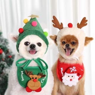 ภาพหน้าปกสินค้าหมวกคริสต์มาส ผ้าพันคอ ผ้ากันเปื้อน สําหรับสัตว์เลี้ยง สุนัข แมว ที่เกี่ยวข้อง