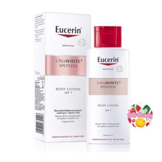 SALE ยูเซอรินขาวใส (โฉมใหม่) Eucerin Spotless Brightening Body Lotion SPF 7 250 ml Exp.2023 (Ultrawhite) ยูเซอรินเซรั่ม