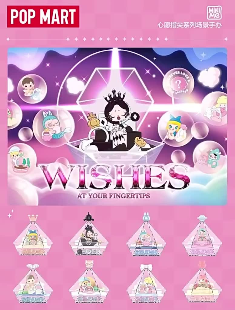 กล่องสุ่ม-แบบเลือกตัว-ลิขสิทธิ์แท้-pop-mart-wishes-at-your-fingertips-สคัลแพนด้า-ฮาชิ-พร้อมส่งจากกรุงเทพฯ