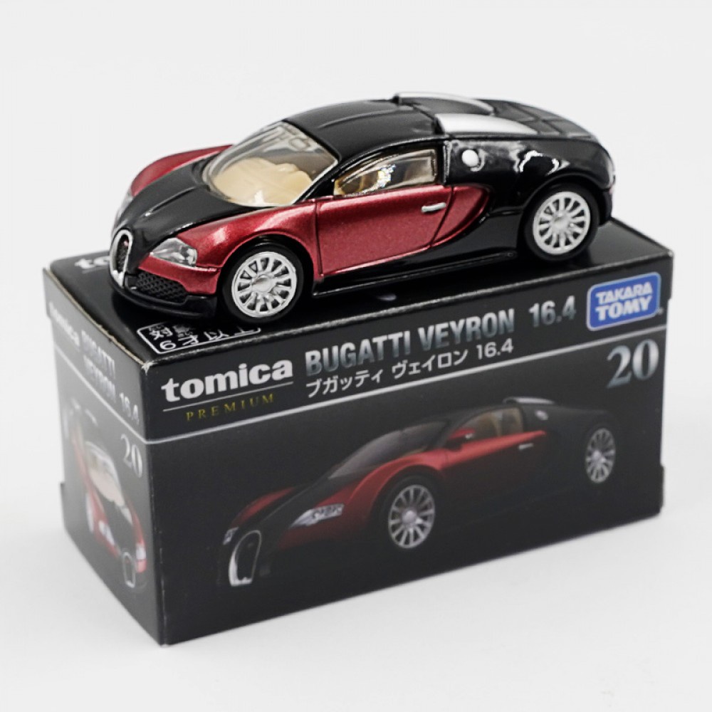 tomica-premium-4904810131878-1-62-bugatti-veyron-16-4-สีแดงเบอร์-20-diecast-scale-รุ่นรถ