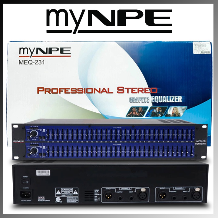 mynpe-equalizer-meq-231-อีคิว-มายเอ็นพีอี-231-เครื่องแต่งเสียง-อุปกรณ์ปรับเสียง-ทำซาวด์-คัตความถี่-eq-อีควาไรเซอร์