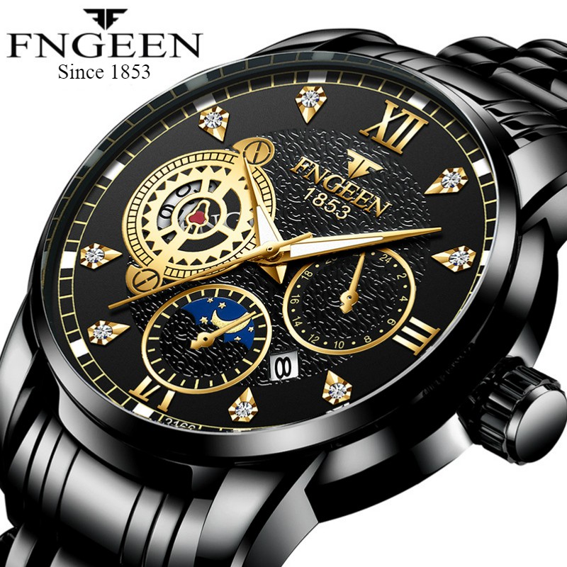 fngeen-2166-นาฬิกาข้อมือควอทซ์แฟชั่นผู้ชาย