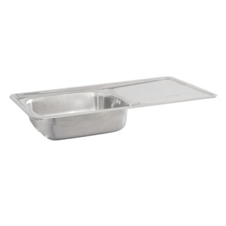 Embedded sink BUILT-IN SINK AXIA LAGOON 100 STAINLESS Sink device Kitchen equipment อ่างล้างจานฝัง ซิงค์ฝัง 1หลุม1ที่พัก