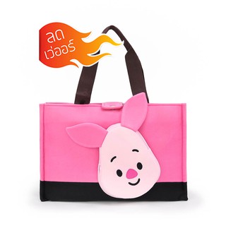 สินค้า Disney ลิขสิทธิ์แท้ กระเป๋าช้อปปิ้ง Piglet / Tigger : CUTIES (Winnie the pooh)