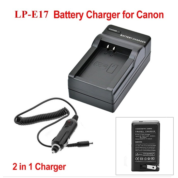 ที่ชาร์จแบตเตอรี่กล้อง-battery-charger-for-lp-e17-แท่นชาร์จในบ้านและรถยนต์