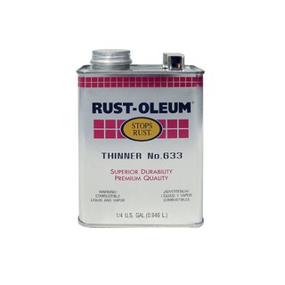 RUST-OLEUM 1/4GL #633 THINNER ทินเนอร์ RUST-OLEUM #633 1/4GL น้ำยาและตัวทำละลาย น้ำยาเฉพาะทาง วัสดุก่อสร้าง RUST-OLEUM 1