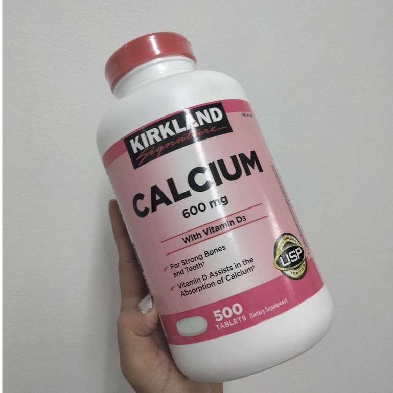 kirkland-calcium-600mg-vitamin-d3-exp-12-2023-แคลเซียม-500-เม็ด-นำเข้าอเมริกา-แท้